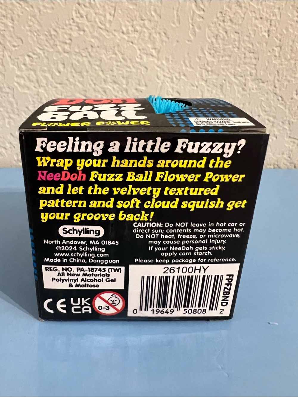 Authentic NeeDoh Flower Power Fuzz Ball - Blue ππΊππΊ - Picture 2 of 4